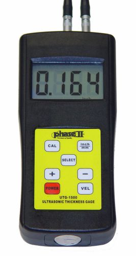 Phase ii ultrasonic thickness gauge, 5 year warranty, nits traceable, #utg-1500 for sale