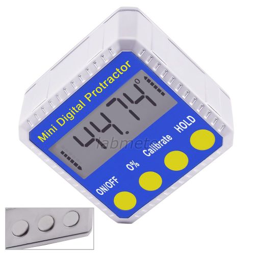 Digital bevel box inclinometer angle gauge meter protractor 360° magnets base for sale