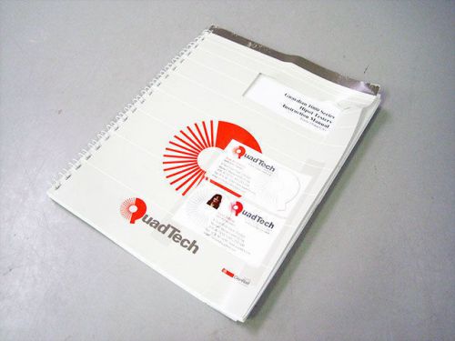 Quadtech guardian 1000 hipot tester instruction manual for sale