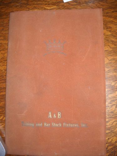A &amp; B Tubing and Bar Stock Fixtures, Inc.  Factory Price List June 1966, Detroit