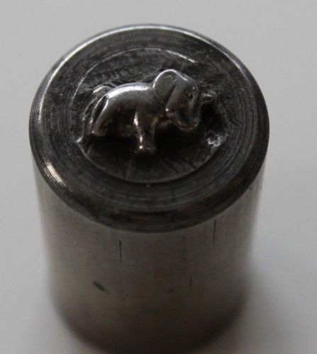 Vintage jewelry master hob puffed baby elephant stamping tool hub die for sale