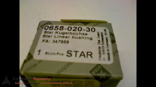 STAR 0658-020-30 LINEAR BUSHING OUTSIDE DIAMETER 27 MM, NEW