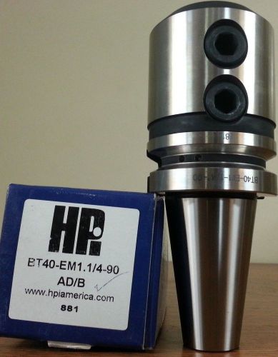 HPI Pioneer BT40 1-1/4&#034; End Mill Holder 3.54&#034; Coolant Thru DIN AD/B**NEW**