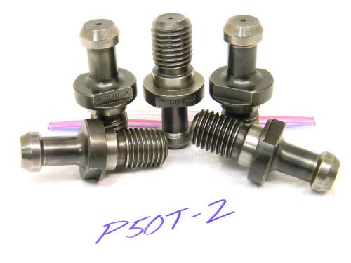 5 used retention knobs / pull studs for bt-50 holders p50t-2 (okuma &amp; matsuura) for sale