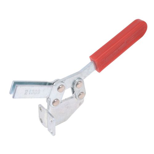 Red plastic covered handle horizontal toggle clamp clip 21383 250kg 551lbs for sale