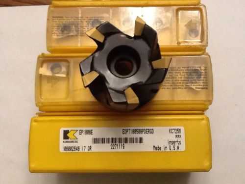 Kennametal face mill cutter m1d200e1805s075l157 and 70 inserts for sale