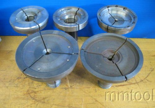 ~5~ HARDINGE STEP CHUCK COLLETS 3&#034; + 4&#034; CLUTCH COLLETS LATHE MILL