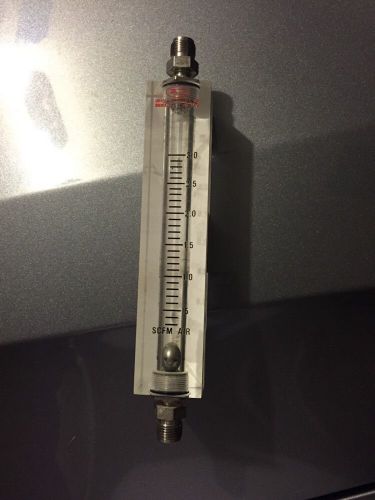 Dwyer Series VFB Visi-Float Flowmeter VFB-90-EC 0-3.0 SCRM Air 1/4&#034; NPT Used