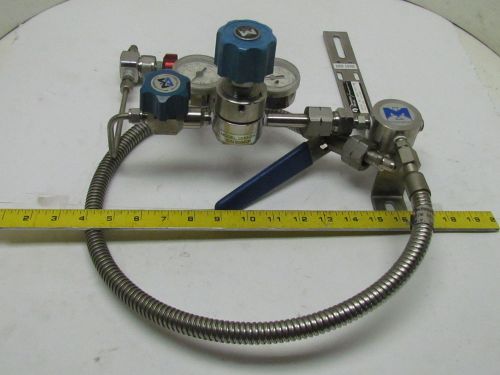 Mmnf-0998-sa single stage/station manifold 2000 co/n2 ss high purity regulator for sale