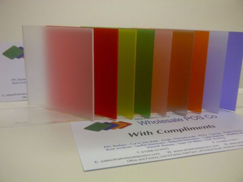 A3 3mm perspex frost acrylic colour sheets pick a colour ideal craft material for sale