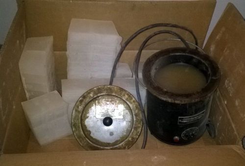 Dip seal pot and 10  pounds of seal coat for sale