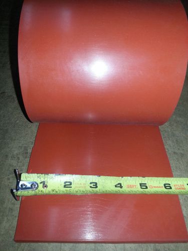 Silicone rubber roll 55 duro +/-5  1/4&#034;thk x 6&#034;wide x 10 ft long for sale