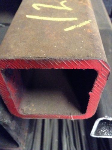 3-1/2&#034; square welded structural tube 1-4&#034; wall 12&#034; piece multiple uses free ship for sale