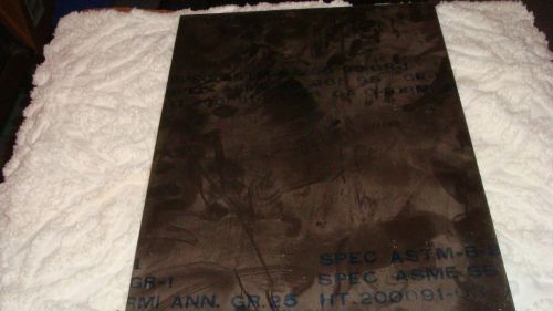&#034;commercially pure&#034; titanium sheet .040 thick x 14 wide x 20-3/16&#034; long. grade 1 for sale