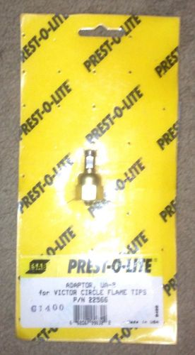 Esab prest-o-lite w-200 welding torch ua-2 victor circle flame adaptor 22566 for sale