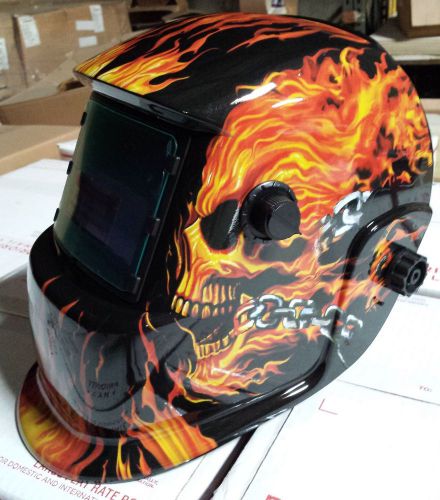 Xdh_flame auto darkening welding helmet arc tig mig certified grinding skull xdh for sale