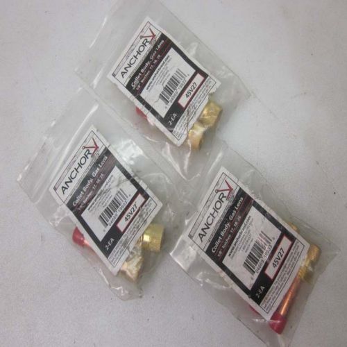 NEW Lot of 6 Anchor Brand 2-Pack 45V27 1/8-inch Glass Lens Collet Body (s)