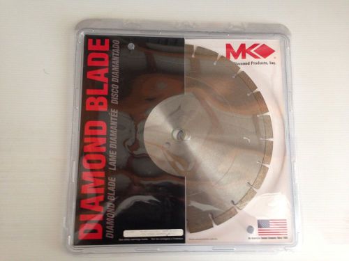 Mk diamond 160682 mk-99 14-inch dry or wet cutting segmented saw blade with 1-in for sale