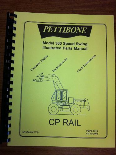 Pettibone Model 360 Speed Swing Parts Manual