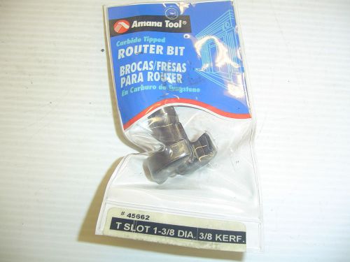 New amana tool t slot 1 3/8&#034; dia. 3/8 kerf  router bit (45662) for sale