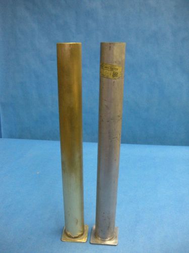 14&#034; Brass and Aluminum Soil Sample Tubes Lot of 2