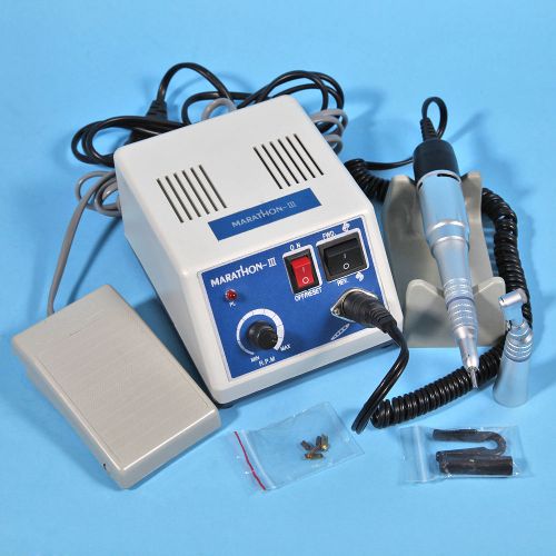Dental lab marathon micromotor n3 + motor-t +  contra angle + straight handpiece for sale