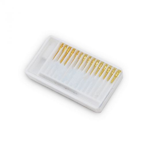 Gold Dental Screw Posts Drills Kits Refills Plated Tapered BM1.4 //*15 pcs