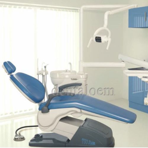 Dental Unit Chair Blue Computer Controlled FDA CE Approved hard leather