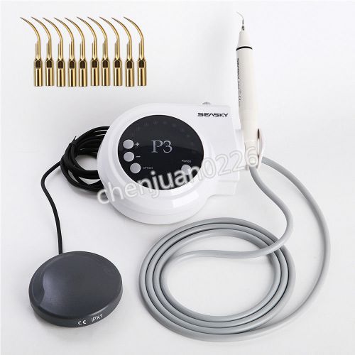 Dental ultrasonic piezo scaler fit satelec dte handpiece + 10 extra scaling tips for sale