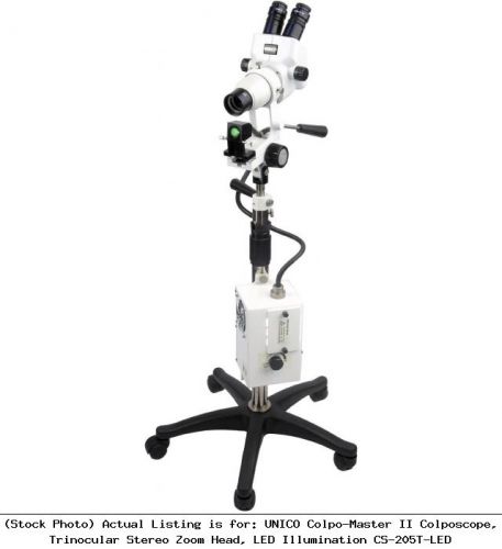 Unico colpo-master ii colposcope, trinocular stereo zoom head, led : cs-205t-led for sale