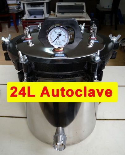 24L stainless steel pressure steam autoclave sterilizer auto claves autoclave