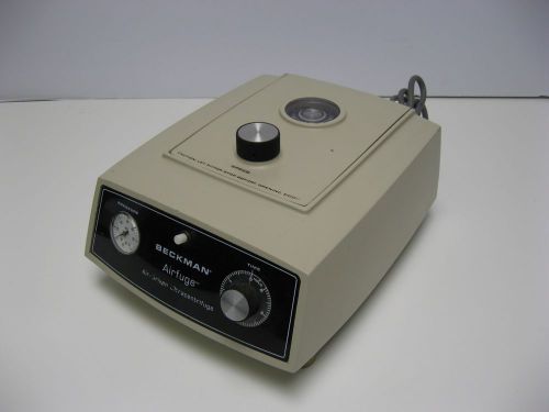 BECKMAN AIRFUGE AIR DRIVEN ULTRACENTRIFUGE CENTRIFUGE WITH ROTOR