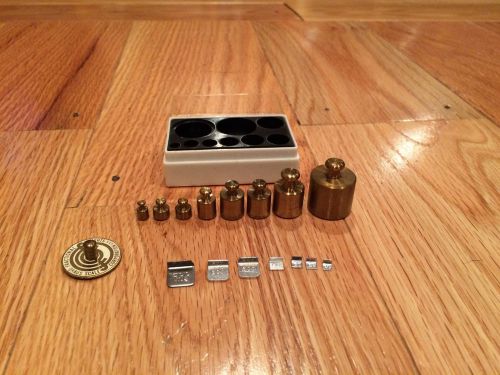 OHAUS Scale Pharmaceutical Apothecary Brass Scale Weights
