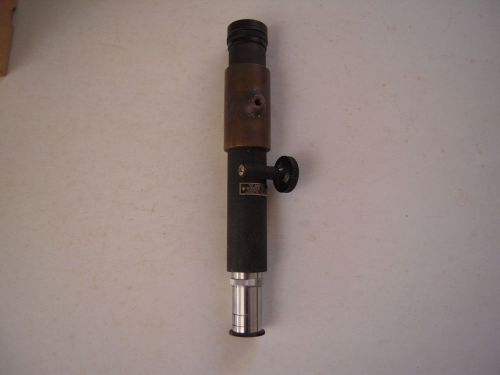 Vntg gaertner scientific monoscope microscope brass w/cross hairs &amp; eyepiece cvr for sale
