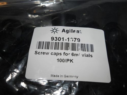 (100) Agilent Screw Caps For 6mL Vials, 9301-1370