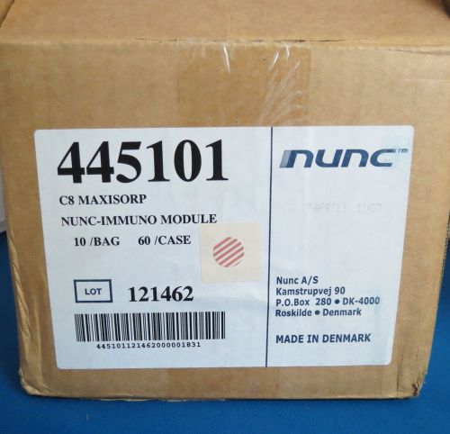 Case nunc immuno 96 well assay microplates c8 maxisorp ps # 445101 for sale