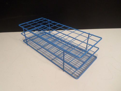 Bel-art blue epoxy-coated wire 40-position place 22-25mm test tube rack support for sale