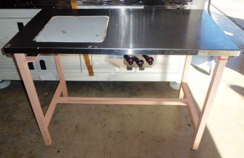 Used molina’s laboratory isolation table stainless steel top for sale