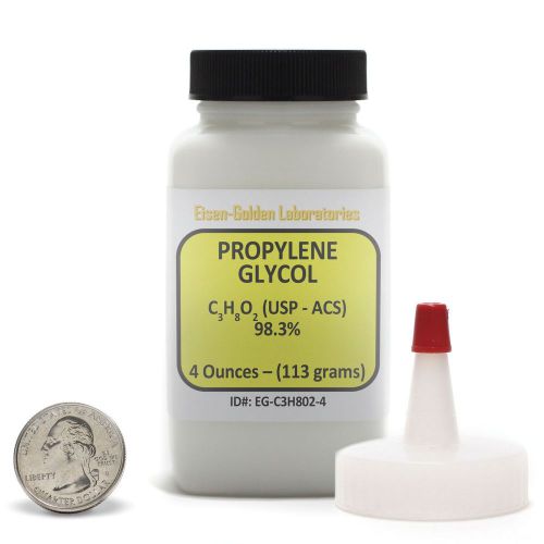 Propylene glycol [c3h8o2] 99.5% usp food grade 4 oz in a space-saver bottle usa for sale