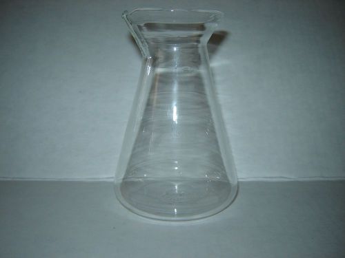 8oz Conical Glass Flask/Carafe with pour lip ~ 1 unit