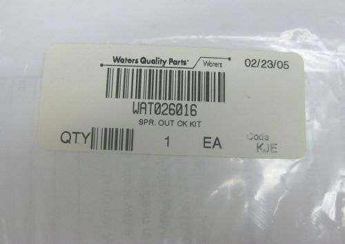 New waters hplc spring loaded outlet check valve rebuild kit wat026016 for sale