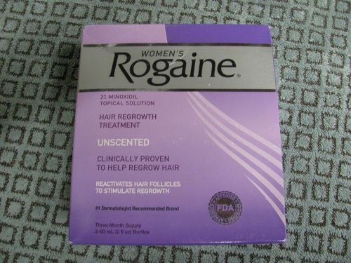 3 MONTH SUPPLY NEW Women&#039;s Rogaine Hair Regrowth Treatment TROPICAL EXP 2018