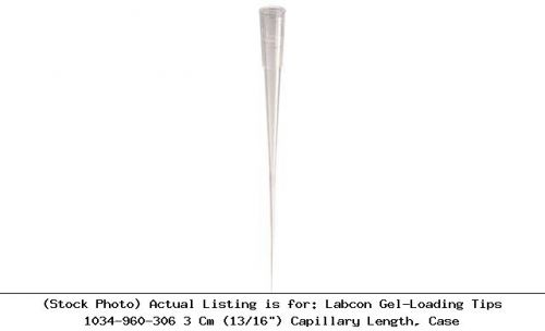 Labcon Gel-Loading Tips 1034-960-306 3 Cm (13/16&#034;) Capillary Length, Case