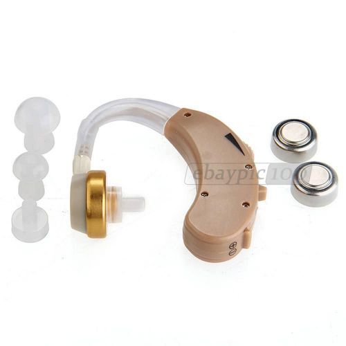 NEW BEHIND THE EAR DEAF SOUND AMPLIFIER HEARING AID / AIDS ADJUSTABLE
