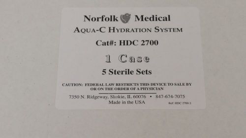 Norfolk Medical HDC 2700 Aqua-C Hydration System ~ Box of 5
