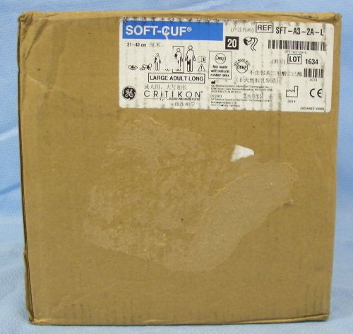 1 Case of  20 GE Critikon Soft-Cuf BP Cuffs #SFT-A3-2A-L