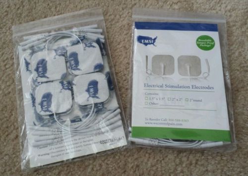 New Sealed 16 EMSI 1.5&#034; x 1.5&#034; Electrical tens Stimulation Electrodes  Free Ship