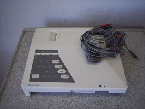 BURDICK EK-10 EK10, EKG COMES COMPLETE WITH ALL NEW CABLES AND BATTERY