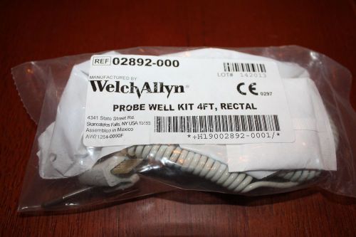 Welch allyn probe well kit 4ft thermometer rectal probe 02892-000 for sale