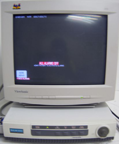 Viewsonic e55 crt monitor w/ solar 8000 marquette patient monitor! for sale